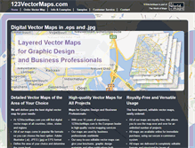 Tablet Screenshot of 123vectormaps.com